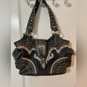 Tote bag/purse with western-style embellishments